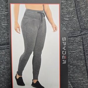 Spyder Heathered Grey High Waisted Fleece Lined Jogger Pant